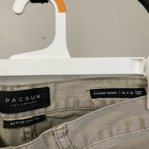 Packing stacked skinny fit jeans